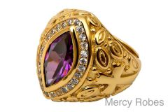 Womens Clergy Bishop Ring Subs523 (Purple)