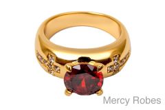 LADIES CLERGY APOSTLE RING SUBS998 (RED)