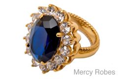 LADIES CLERGY OVERSEER RING SUBS496 (G -ROYAL BLUE)