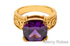 Womens Clergy Bishop Ring Subs517 (Purple)