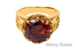 Womens Clergy Apostle Ring Subs500 (Red)