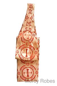 Liturgical Traditional Tippet (Gold/Red Lt)