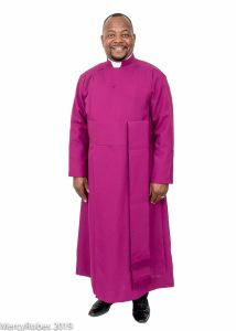 Anglican Cassock Robe With Band Cincture (Cogrp Red/Purple 02)
