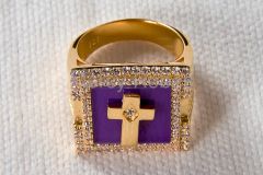 CLERGY RING ANM052 (PURPLE)