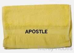 Preaching Hand Towel Apostle (Yellow/Black)