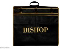 Bishop Leather Vestment Carrying Bag (Black/Gold)