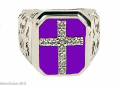 New Arrival MENS BISHOP/APOSTLE CLERGY RING STYLE MRG2023 (PURPLE) 