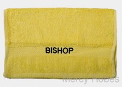 PREACHING HAND TOWEL BISHOP (YELLOW/BLACK)