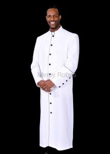 Sale Clergy Robe Bpa101 (White/Black)