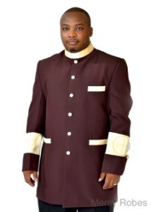 Clergy Jacket CJ032 (Wine/Gold)