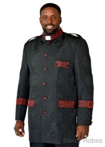 CLERGY JACKET (CLJ 025) BLACK/RED LT