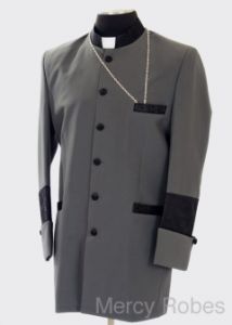 Clergy Jacket CJ011 (Grey/Black)