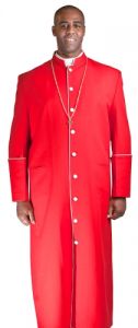 QUICK SHIP CLERGY ROBE BPA101 (RED/WHITE)