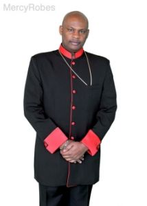 Clergy Jacket CJ019 (Black/Red)