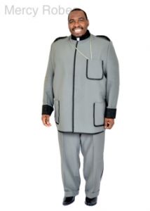 Clergy Suit 023 (Grey/Black Lt)