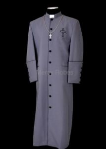 Clergy Robe Bmw160 (Grey/Black)