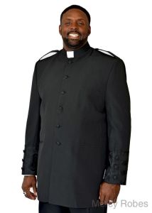 Clergy Jacket CJ010 (Black/Black Lt)