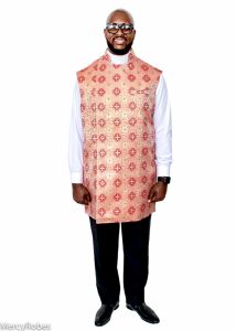 CLERGY APRON (RED-GOLD 3RD LT)