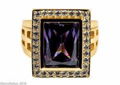 MENS CLERGY RING STYLE SUBS803 (G-PURPLE)