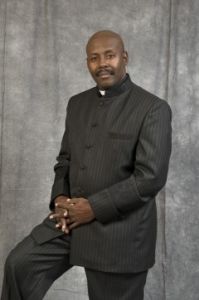 Clergy Suit 021 (Black White Pin Stripe)