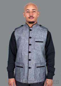 Clergy Vest Style Bnd577 (Grey)