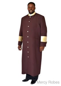 Clergy Robe Style Exd167 (Wine/Gold Liturgical)