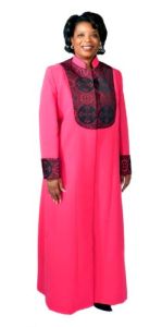Womens Robe Style LR128 (Pink/Black-Fuchsia Liturgical)