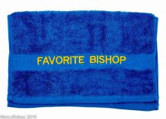 Preaching Hand Towel Favorite Bishop (Royal/Gold)