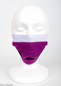 FULL COLLAR CLERGY MASK (RED PURPLE)