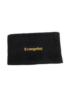 Preaching Hand Towel Evangelist (Black/Gold)