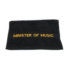 Preaching Hand Towel Minister Of Music (Black/Gold)