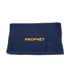 PREACHING HAND TOWEL PROPHET  ( NAVY / GOLD)