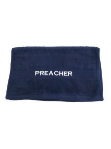 PREACHING HAND TOWEL PREACHER  (NAVY/WHITE)