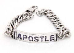 Mens Bracelet Silver (Apostle) Sp