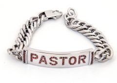 Mens Bracelet Silver (Pastor) Sr