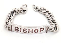 Mens Bracelet Silver (Bishop) Sr