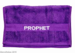 PREACHING HAND TOWEL PROPHET (PURPLE/WHITE)