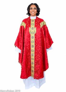 Chasuble & Stole Style Smq3000 (Red/Gold)