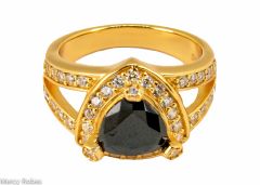 Womens Clergy Ring Subs432 G-Black