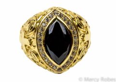 Womens Clergy Pastor Ring Subs523 (G-Black)