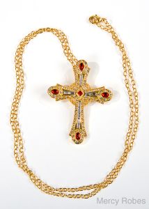 LADIES PECTORAL CROSS WITH CHAIN SUBS776 (G R)