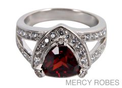 LADIES CLERGY RING SUBS432 S-RED
