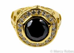 Womens Clergy Pastor Ring Subs527 (G - Black)