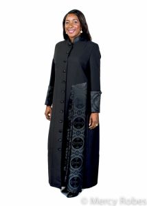 Womens Robe Style LR2019 (Black/Black Lt)