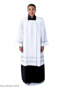  QUICK SHIP Ladies Clergy Surplice With Lace