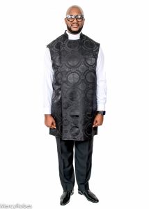 Clergy Apron (Black Lt)