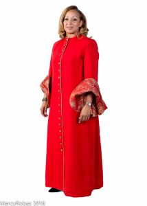 LADIES ROBE STYLE LR8670 (RED/3rd RED-GOLD LT)