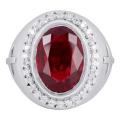 Mens Apostle Clergy Ring Style MGR2203 (S Red)