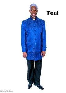 Mens Clergy Jacket Style CJ0921 (Teal)