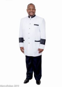 Clergy Jacket CJ011 (White/Black-Black Lt)